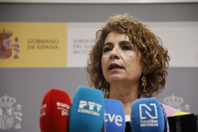 La vicepresidenta primera y ministra de Hacienda, María Jesús Montero