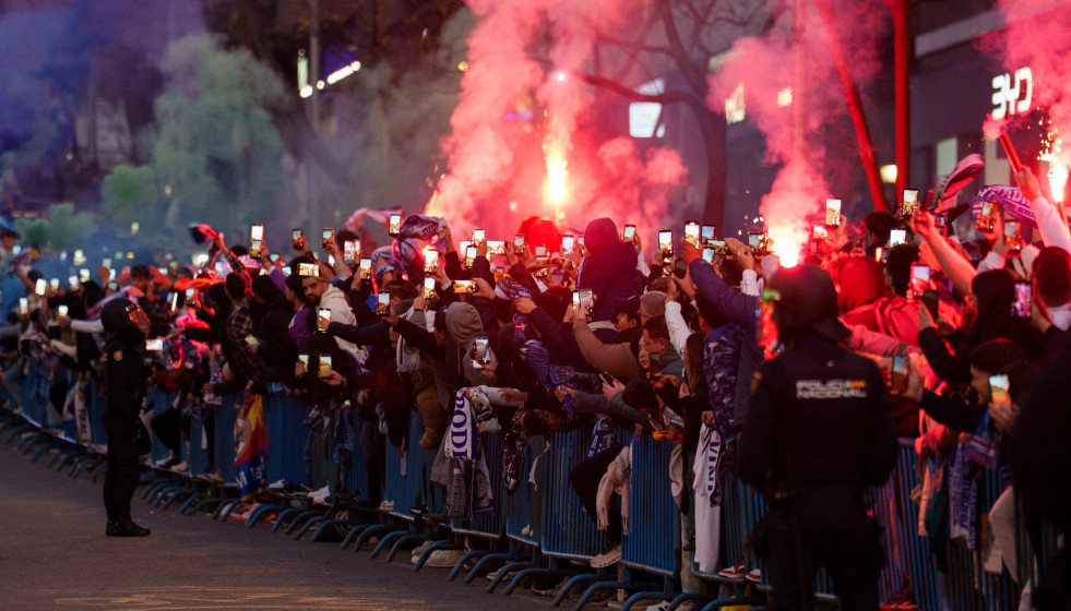 Ambiente previo al último encuentro entre el Real Madrid y el Manchester City