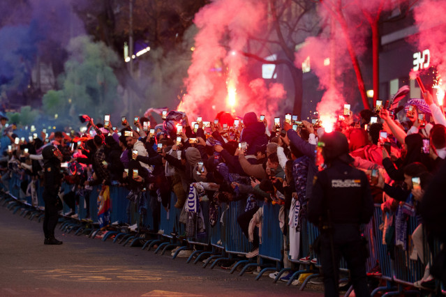 Ambiente previo al último encuentro entre el Real Madrid y el Manchester City