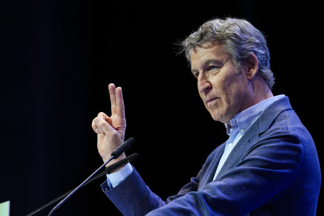 Archivo - El presidente del PP, Albero Nuñez Feijoo, durante el congreso del PP-A. A 9 de noviembre de 2025. Tercera, y última, jornada del XVII Congreso del PP-A, que incluye la intervención de los presidente del PP, Albero Nuñez Feijoo, y del presidente