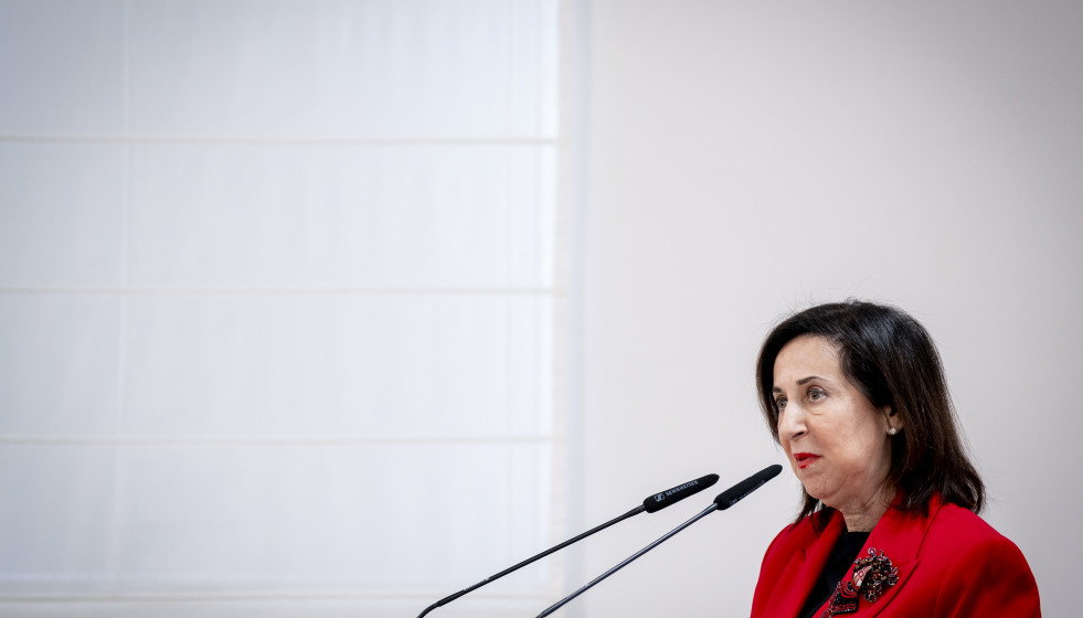 La ministra de Defensa, Margarita Robles, preside el acto de entrega del premio ‘Soldado Idoia Rodríguez’ 2026, a 19 de marzo de 2026, en Madrid (España).