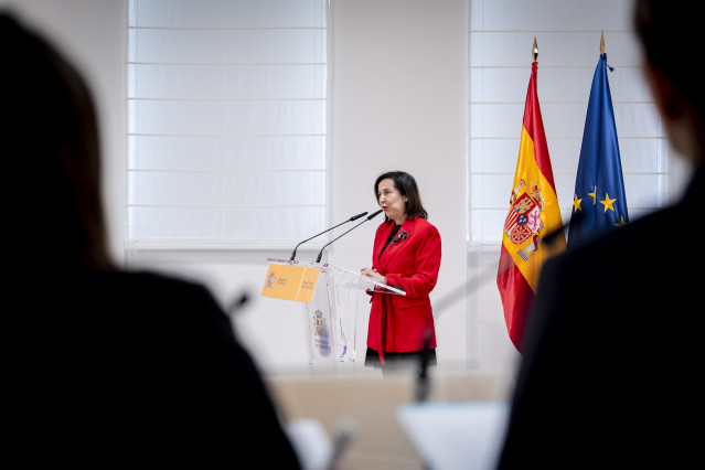 La ministra de Defensa, Margarita Robles, preside el acto de entrega del premio ‘Soldado Idoia Rodríguez’ 2026, a 19 de marzo de 2026, en Madrid (España).