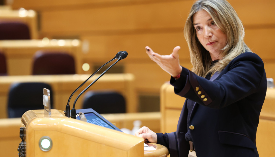 Archivo - La portavoz del PP en el Senado, Alicia García, durante una sesión plenaria extraordinaria, en el Senado,a 15 de enero de 2026, en Madrid (España).