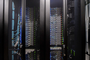 Archivo - Centro de datos, en Madrid (España).