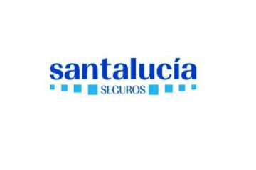 Archivo - Logo de seguros Santalucía.