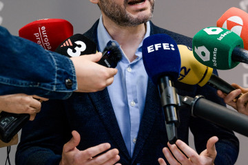 El ministro de Derechos Sociales, Consumo y Agenda 2030, Pablo Bustinduy, ofrece una rueda de prensa, en la sede del Ministerio, a 23 de marzo de 2026, en Madrid (España).