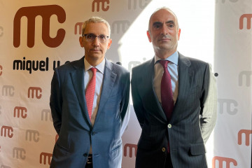 Archivo - El presidente de Miquel y Costas, Jordi Mercader, y el director general, Ignasi Nieto