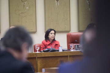 La ministra de Defensa, Margarita Robles, comparece ante la Comisión Mixta de Seguridad Nacional, en el Congreso