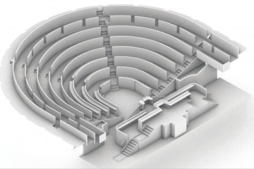 Boceto del hemiciclo del Congreso en el nuevo Plan de Accesibilidad de la Cámara