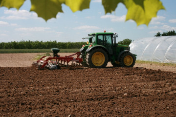 Tractor en campo.
