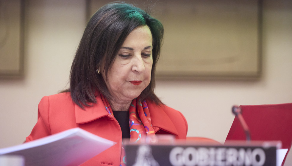 La ministra de Defensa, Margarita Robles, en la Comisión Mixta de Seguridad Nacional.
