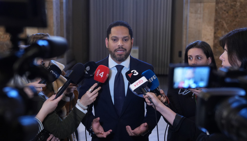 Archivo - El diputado de Vox, Ignacio Garriga, durante un pleno en el Parlament de Cataluña, a 10 de febrero de 2026, en Barcelona, Cataluña (España).