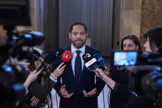 Archivo - El diputado de Vox, Ignacio Garriga, durante un pleno en el Parlament de Cataluña, a 10 de febrero de 2026, en Barcelona, Cataluña (España).
