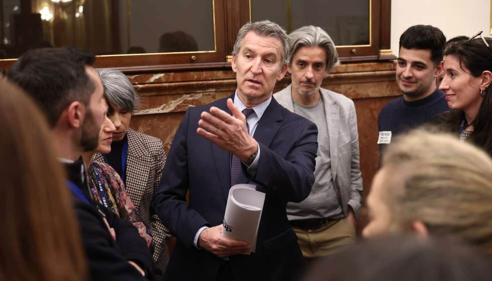 El presidente del Partido Popular, Alberto Núñez Feijóo