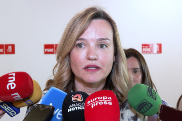 La secretaria general del PSOE Aragón y portavoz del PSOE en las Cortes, Pilar Alegría.
