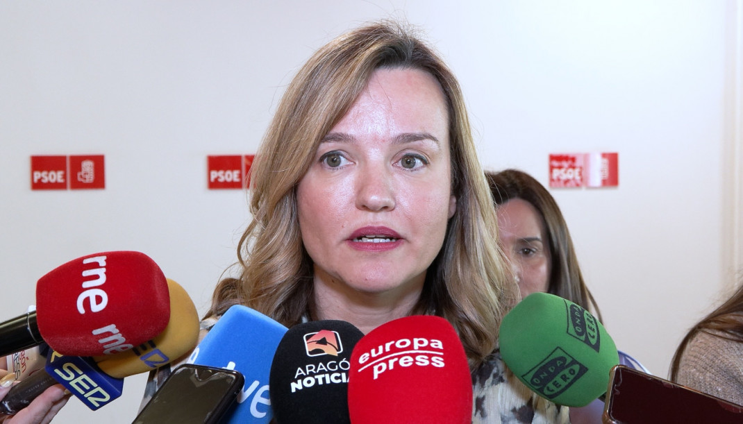 La secretaria general del PSOE Aragón y portavoz del PSOE en las Cortes, Pilar Alegría.