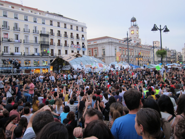 Archivo -     La asamblea general del Movimiento 15M en Madrid ha aprobado por consenso levantar la acampada de la Puerta del Sol el próximo domingo, 12 de junio, una jornada en la que está previsto que se celebre un gran acto reivindicativo en la céntric