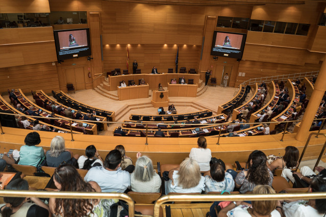 Archivo - La senadora del PP, Rosa Romero, durante un pleno en el Senado, a 17 de julio de 2025, en Madrid (España).