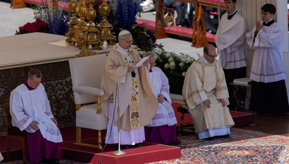 EuropaPress 7416532 april 2026 vatican city vatican vatican holy mass at the vatican on easter (1)