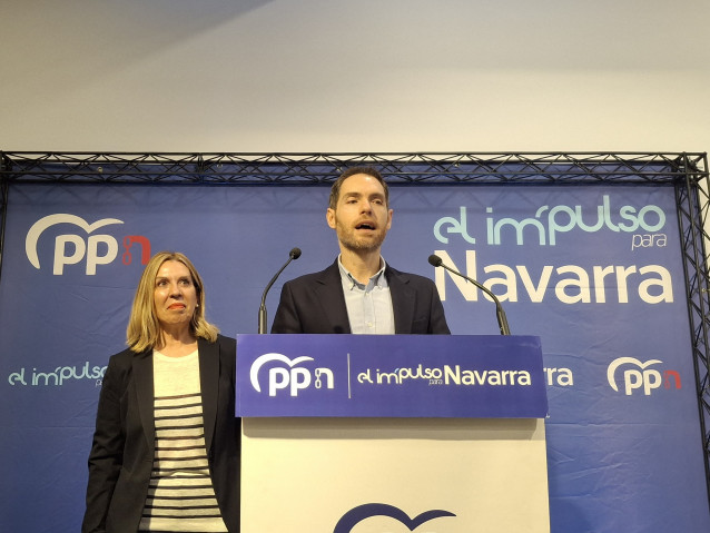 Archivo - El secretario general del Partido Popular de Navarra, Sergio Sayas.