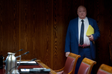 El presidente ejecutivo y fundador de Forestalia Renovables, Fernando Samper Rivas, comparece ante la comisión del ‘caso Koldo’, en el Senado, a 6 de abril de 2026, en Madrid (España).