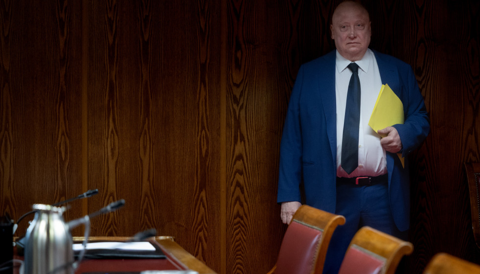 El presidente ejecutivo y fundador de Forestalia Renovables, Fernando Samper Rivas, comparece ante la comisión del ‘caso Koldo’, en el Senado, a 6 de abril de 2026, en Madrid (España).