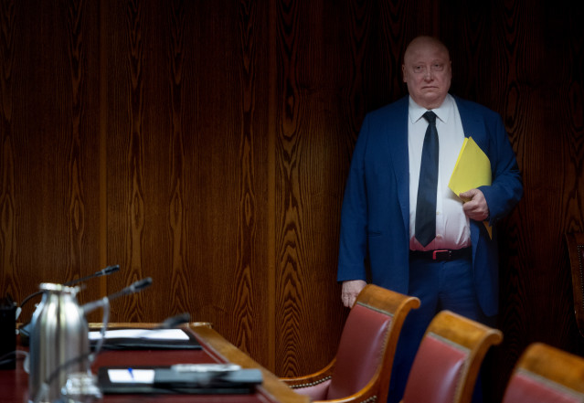 El presidente ejecutivo y fundador de Forestalia Renovables, Fernando Samper Rivas, comparece ante la comisión del ‘caso Koldo’, en el Senado, a 6 de abril de 2026, en Madrid (España).