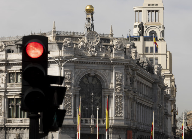 Archivo - Fachada del Banco de España, a 1 de abril de 2025, en Madrid (España).
