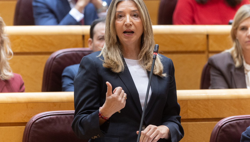 Archivo - La portavoz del PP en el Senado, Alicia García, durante el pleno extraordinario sobre el caos ferroviario, en el Senado,  a 29 de enero de 2026, en Madrid (España).