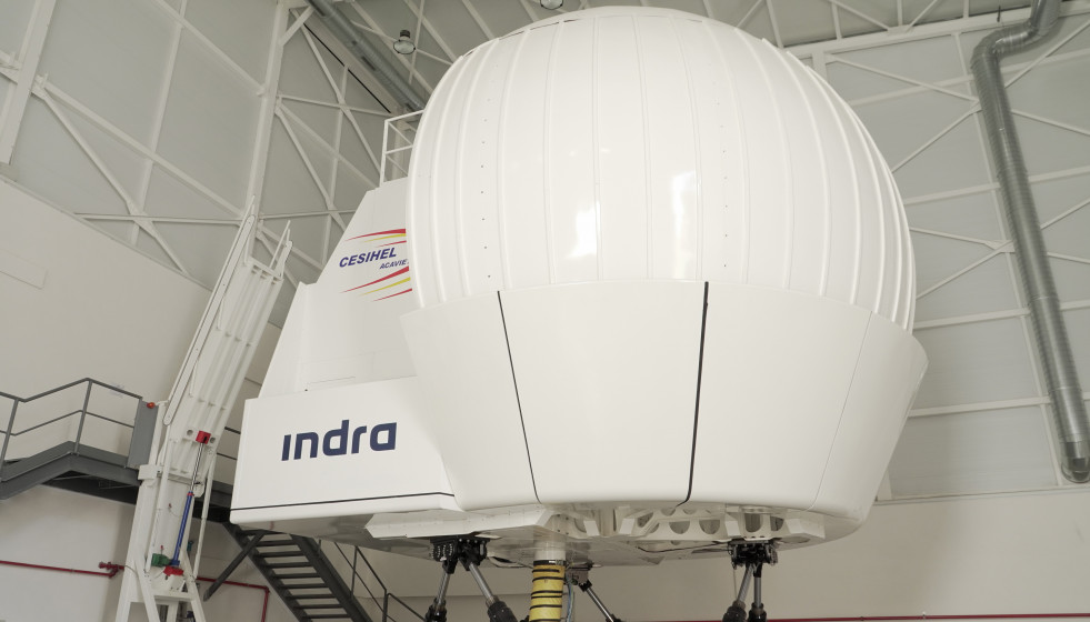 Archivo - Simulador de vuelo de helicóptero de última generación desarrollado por Indra.