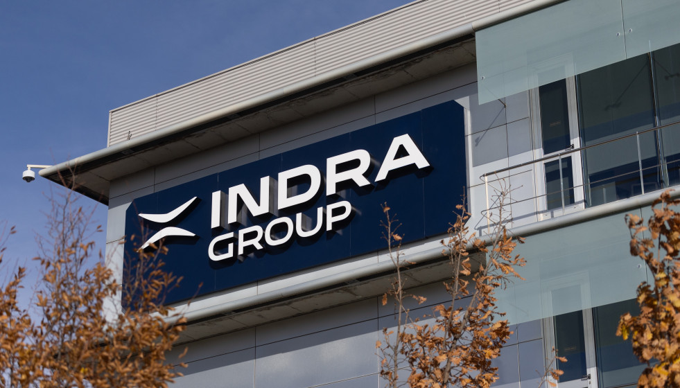 Archivo - Fachada de la sede de Indra, a 25 de noviembre de 2025, en Alcobendas, Madrid (España).