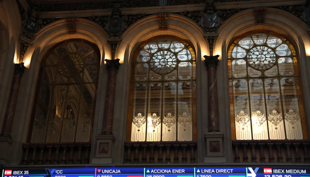 Archivo - Palacio de la Bolsa de Madrid.