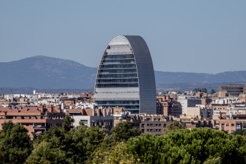 Archivo - Sede del BBVA en Madrid.