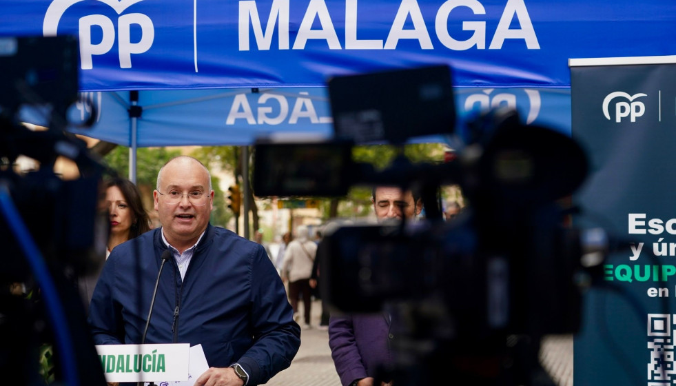 El secretario general del PP, Miguel Tellado, en un acto en Málaga