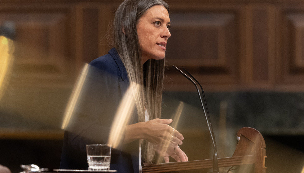 Archivo - La portavoz de Junts en el Congreso, Miriam Nogueras, interviene durante una sesión plenaria en el Congreso