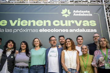 Archivo - Imagen de los candidatos de Adelante a las elecciones al Parlamento de Andalucía de 17 de mayo.