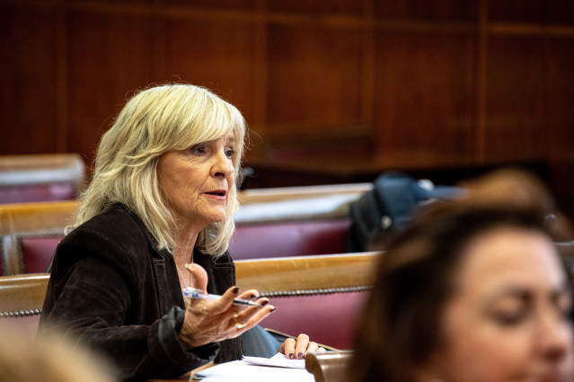 Archivo - La senadora María Mar Caballero Martínez durante la Comisión del ‘caso Koldo’ en el Senado, a 3 de noviembre de 2025, en Madrid (España).