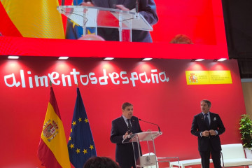 El ministro de Agricultura, Pesca y Alimentación, Luis Planas, en la inauguración del Salón Gourmets