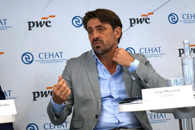Archivo - Jorge Marichal, presidente de la patronal hostelera, CEHAT, durante el observatorio del Smart Observatory Invierno-Primavera 2026.