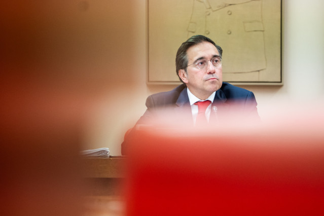 El ministro José Manuel Albares, en su comparecencia ante la Comisión de Asuntos Exteriores