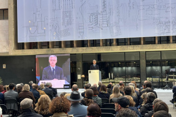Lucas en el acto inaugural de la Capital Mundial de la Arquitectura de Barcelona