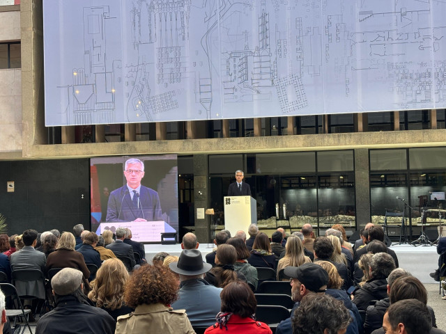 Lucas en el acto inaugural de la Capital Mundial de la Arquitectura de Barcelona