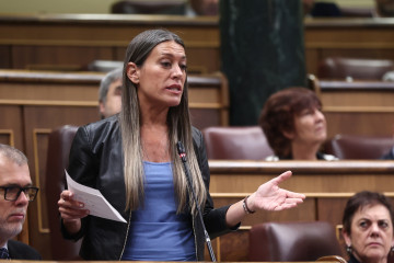 La portavoz de Junts en el Congreso, Miriam Nogueras, durante un pleno en el Congreso de los Diputados, a 15 de abril de 2026, en Madrid (España).