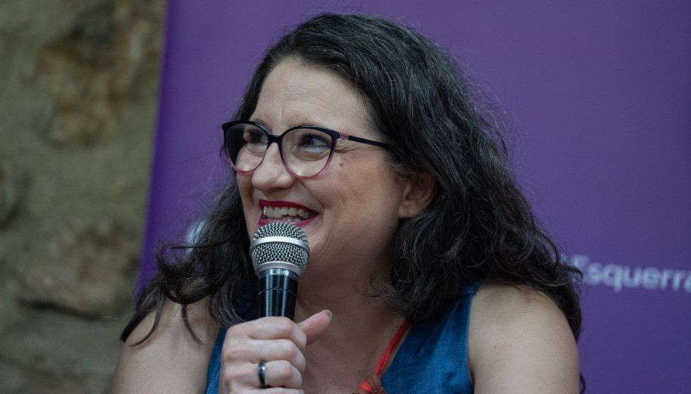 Archivo - La exvicepresidenta Primera, exconsellera de Igualdad y Políticas Inclusivas, y exportavoz del Gobierno de la Generalitat Valenciana, Mónica Oltra Jarque, interviene durante el seminario �