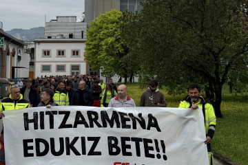Manifestación de trabajadores de CAF