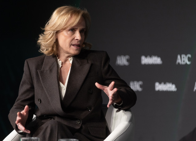 Archivo - La CEO de Bankinter, Gloria Ortiz, durante el 32º Encuentro del Sector Financiero de Deloitte y ABC, en Madrid (España).