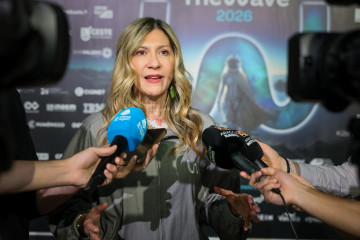 La vicepresidenta del Gobierno de Aragón en funciones, Mar Vaquero, este jueves en 'The Wave'.
