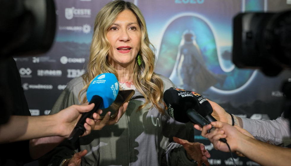 La vicepresidenta del Gobierno de Aragón en funciones, Mar Vaquero, este jueves en 'The Wave'.