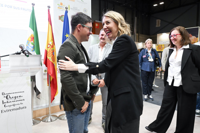 La presidenta de la Junta de Extremadura en funciones, María Guardiola.
