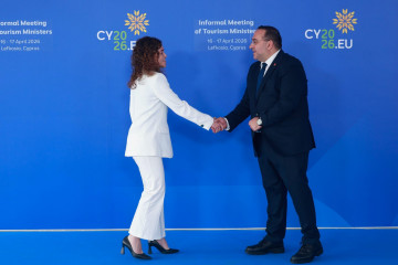 La secretaria de Estado de Turismo, Rosario Sánchez, en la reunión informal de ministros de Turismo de la Unión Europea, Celebrada en Nicosia, en el marco de la presidencia de Chipre del Consejo de